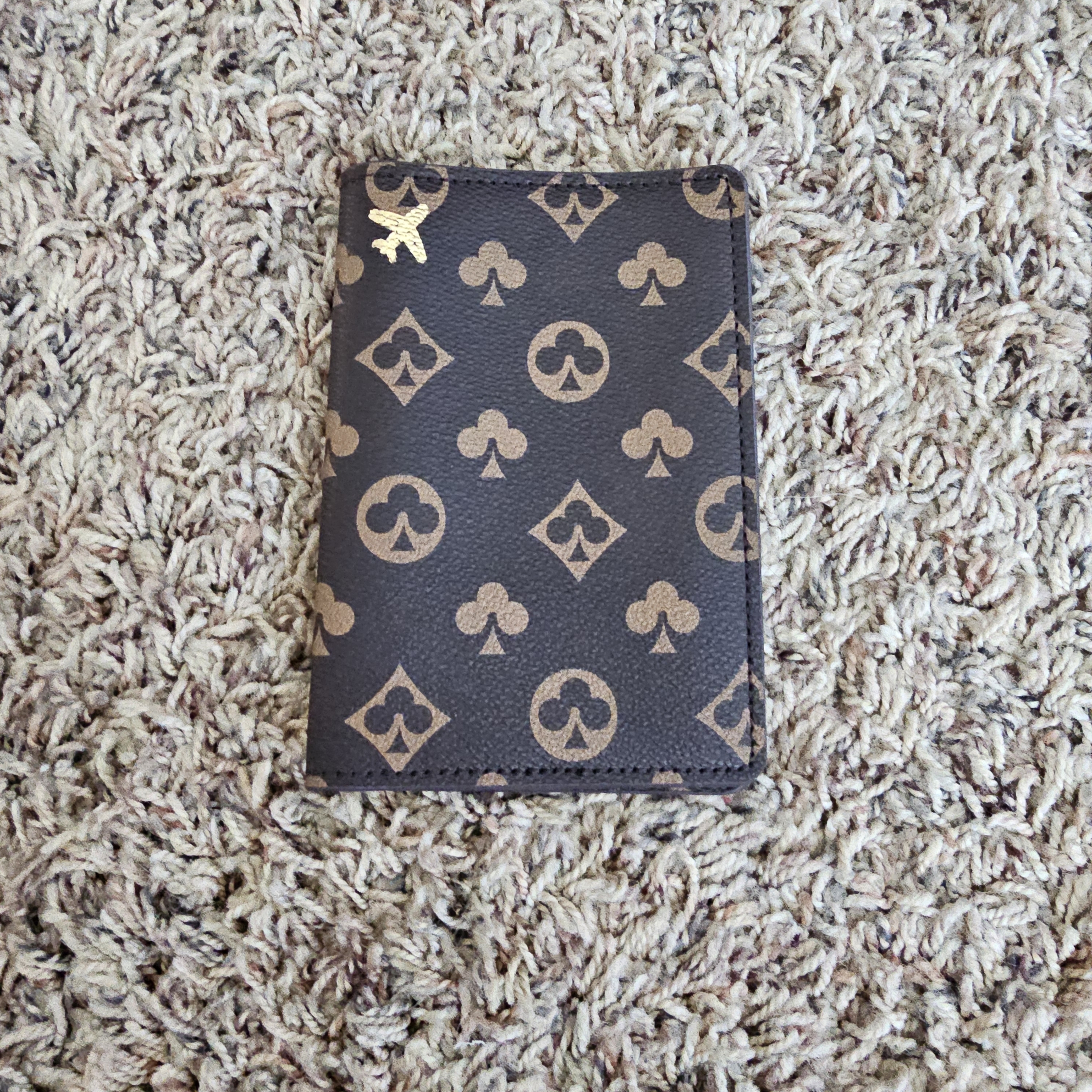 Brown And Gold Card Holder Brown And Gold Card Holder